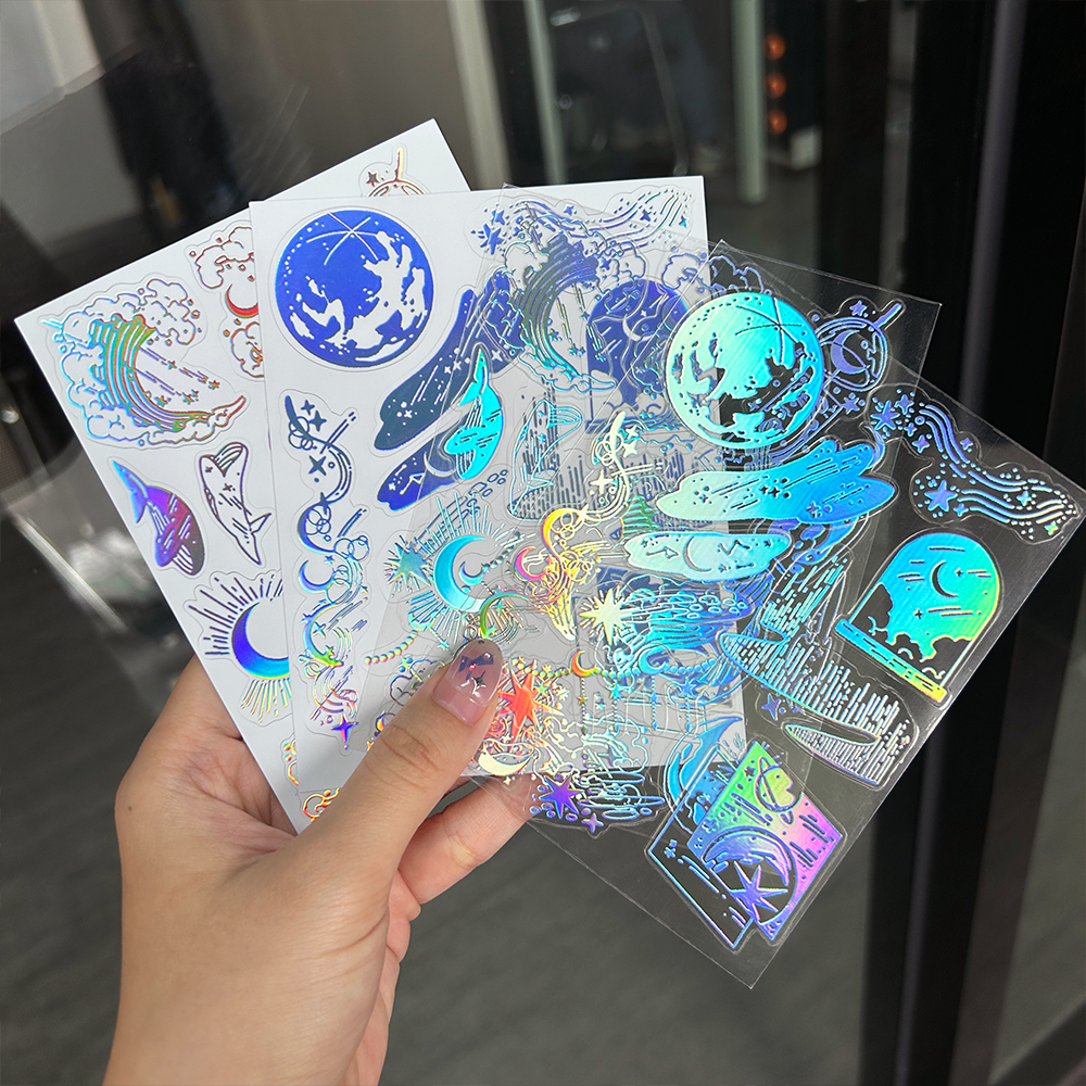 No moq Kawaii Cartoon Adhesive Kiss Cut Sticker Sheet Custom Design Printing Personalized Vinyl Sticker Sheet