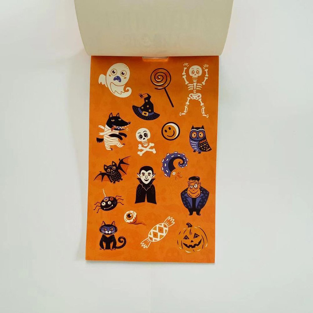 Cartoon Printing Self Adhesive Halloween Scrapbook Oem Aroma Sticker Lasting Fragrance Scratch And Sniff Sticker