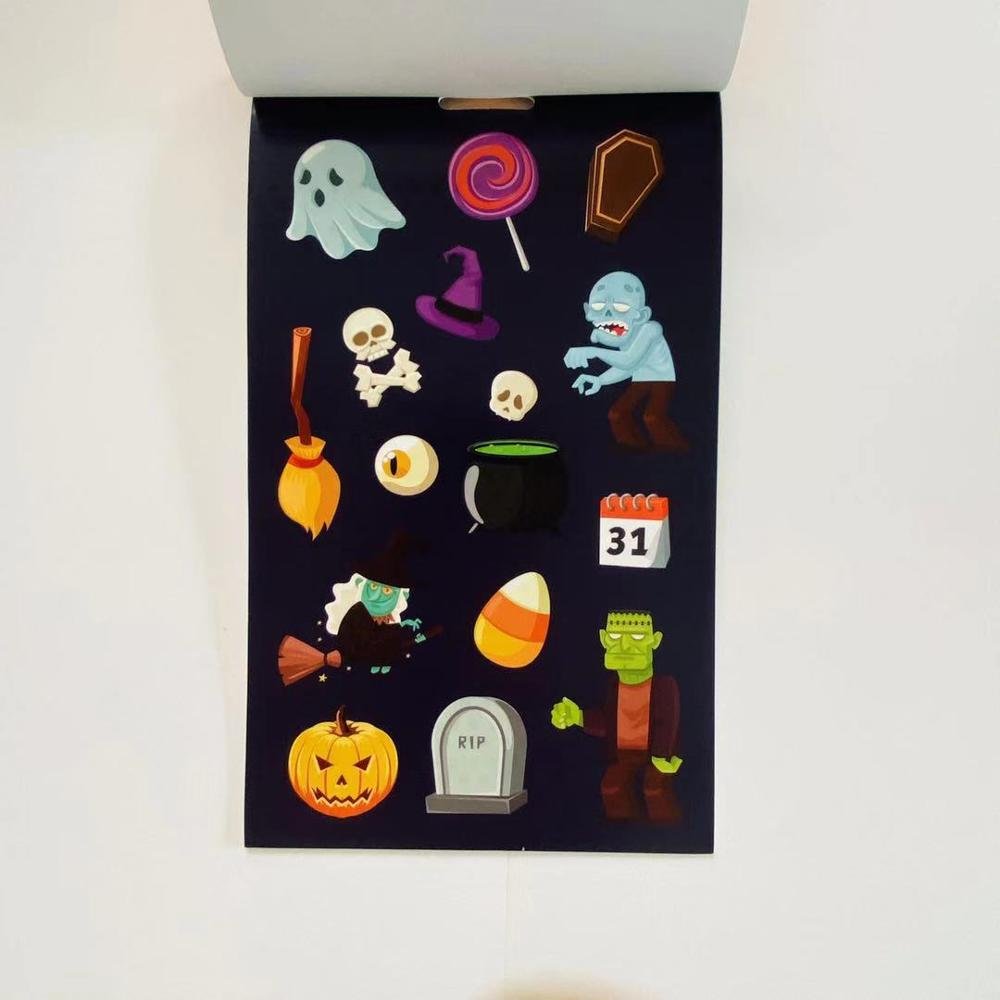 Cartoon Printing Self Adhesive Halloween Scrapbook Oem Aroma Sticker Lasting Fragrance Scratch And Sniff Sticker
