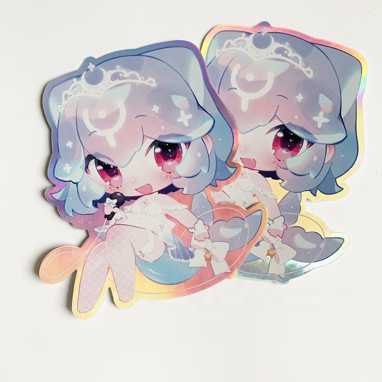 Custom Printing Holographic Die Cut Sticker Brand Logo Vinyl Label Laser Hologram Stickers