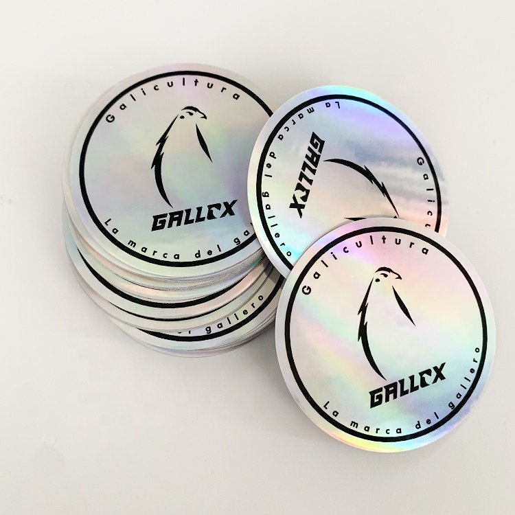 Custom Printing Holographic Die Cut Sticker Brand Logo Vinyl Label Laser Hologram Stickers