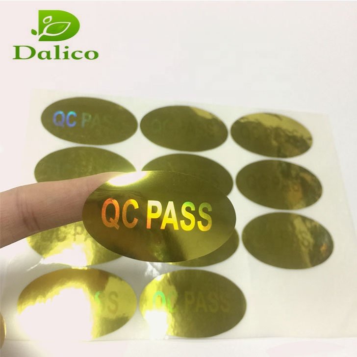 Factory hot stamping foil anti-counterfeit 3D custom hologram sticker security label color change stickers