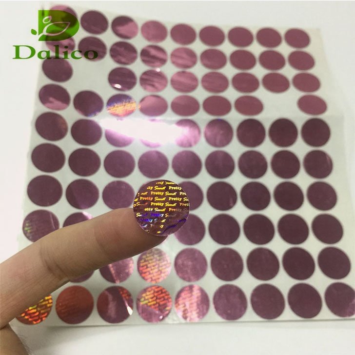 Factory hot stamping foil anti-counterfeit 3D custom hologram sticker security label color change stickers