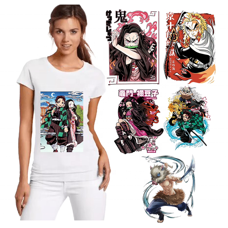 Sales promotion htv vinyl waterproof DTF Digital Printing Heat Press Stickers For T-shirt Iron On Transfers