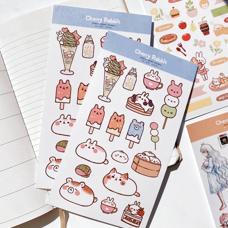Low MOQ Custom Printed Kiss Cut sticker Decorative Cute ADHESIVE STICKER SHEET