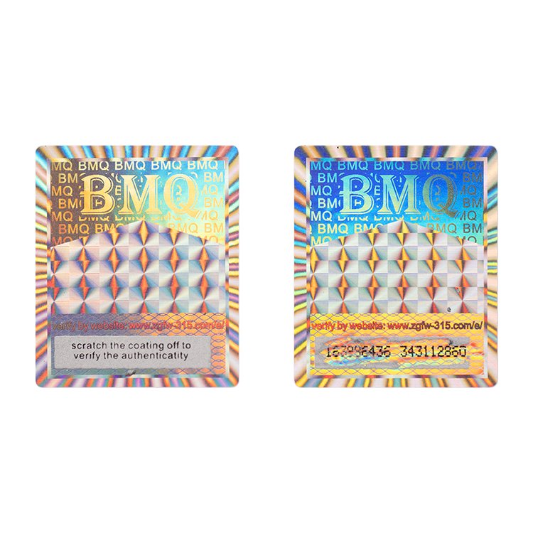 Hot Selling Custom Radium Security Foil Kiss Cut Holographic Sticker Paper
