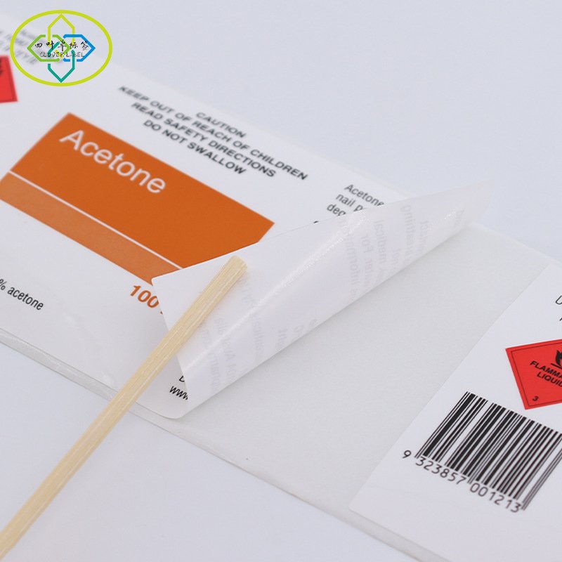 Bottle label printing custom adhesive sticker roll waterproof vinyl sticker