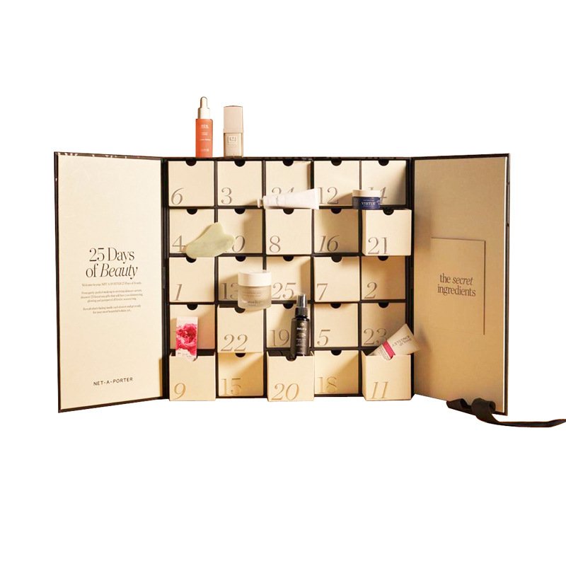 Wholesale Custom Advent Calendar Countdown Box Paper Advent Calendar Packaging Gift Box