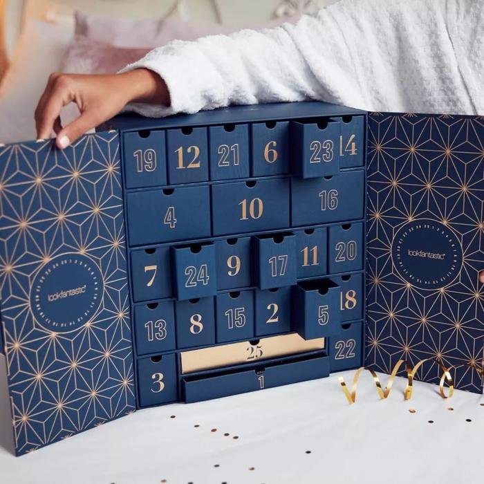 Wholesale Custom Advent Calendar Countdown Box Paper Advent Calendar Packaging Gift Box
