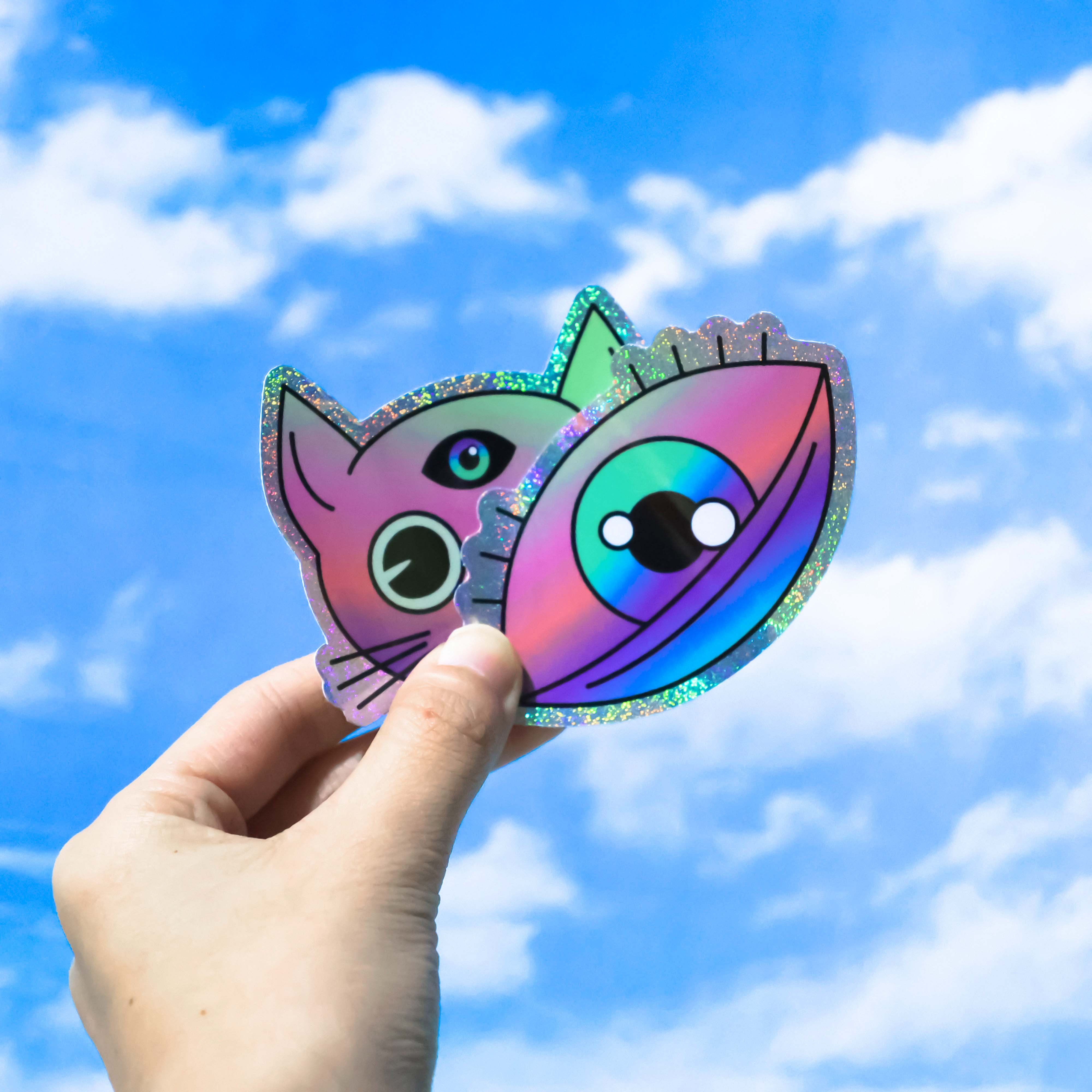 Custom vinyl printing adhesive waterproof cartoon die-cut clean label stickers