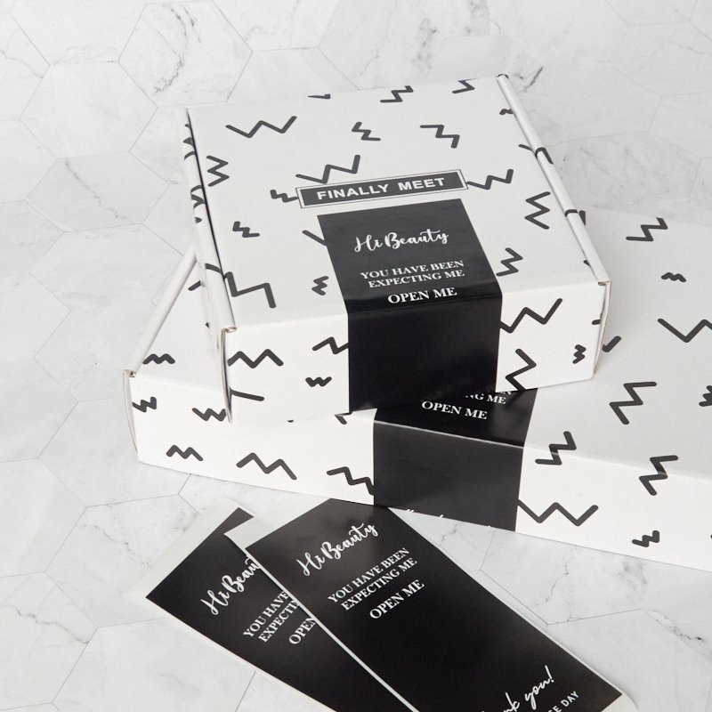 custom self adhesive sticker shipping label carton packing paper box label stickers mailer box packaging label
