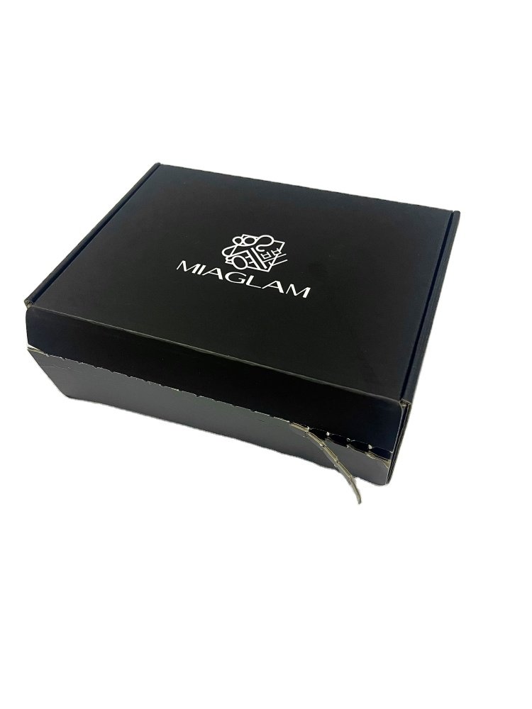 Free Design Folding Custom Paper Mailing Cardboard Shipping Mailers Boxes with Tear Zipper Strip Design