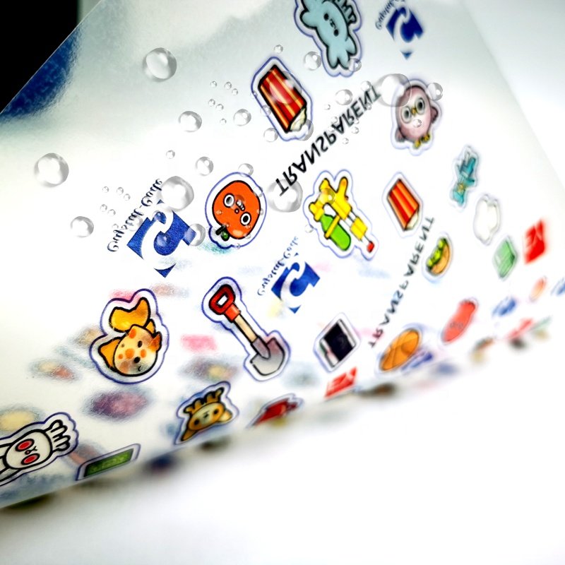 Durable 150 Pcs Per Pack Waterproof Transparent Printed A4 8.5*11 Vinyl Sticker Sheet Paper For Inkjet Printer