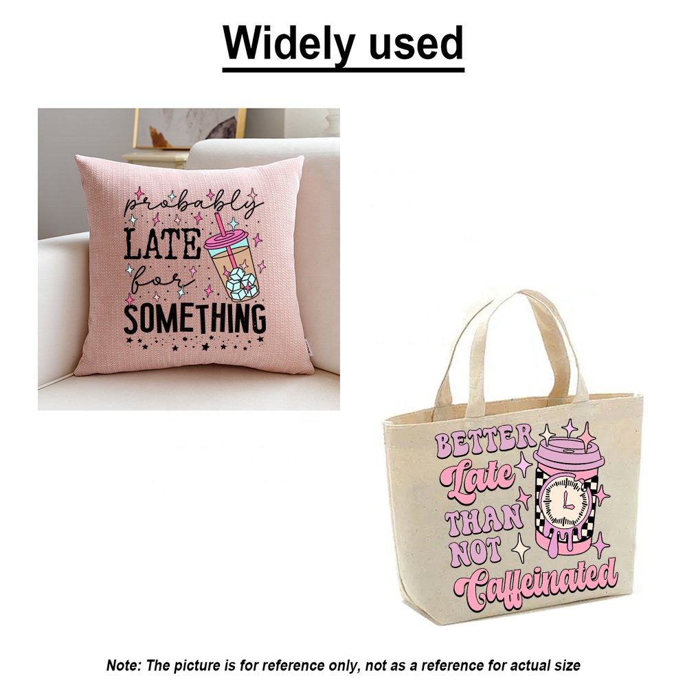 Wholesale Custom But First Coffee Designs Logo Printing Leopard Coffee Cups DTF Heat Transfer Sticker For Clothes