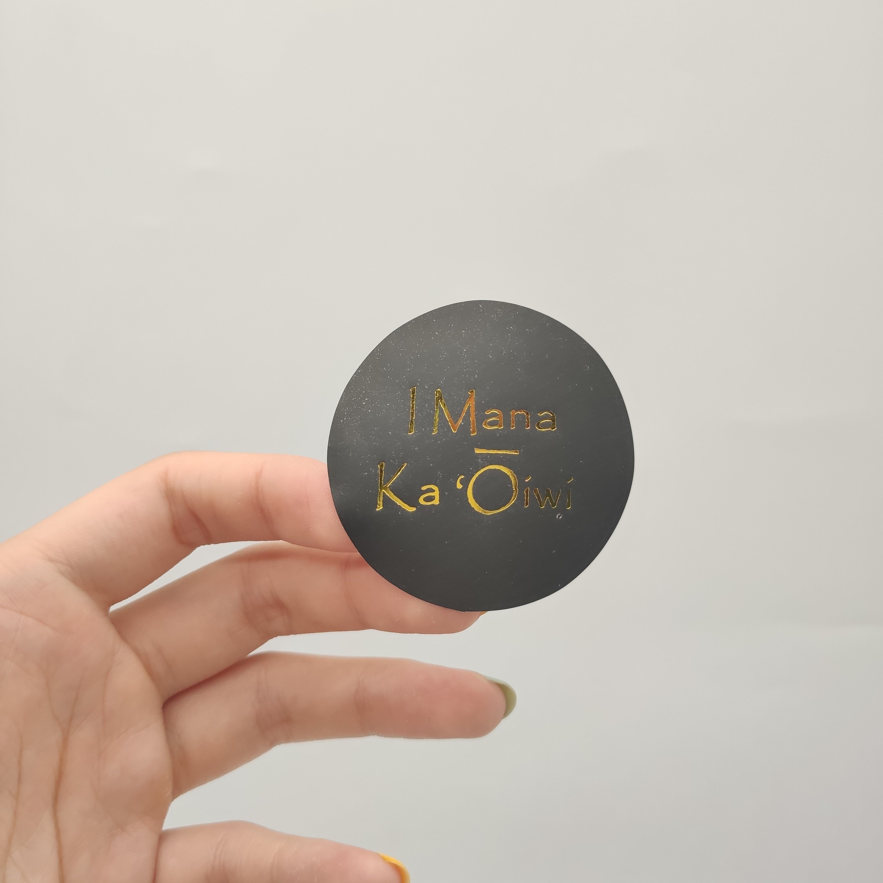 Private Design Custom Die Cut Adhesive Paper Stickers custom Gold Foil Printed Brand Logo sticker