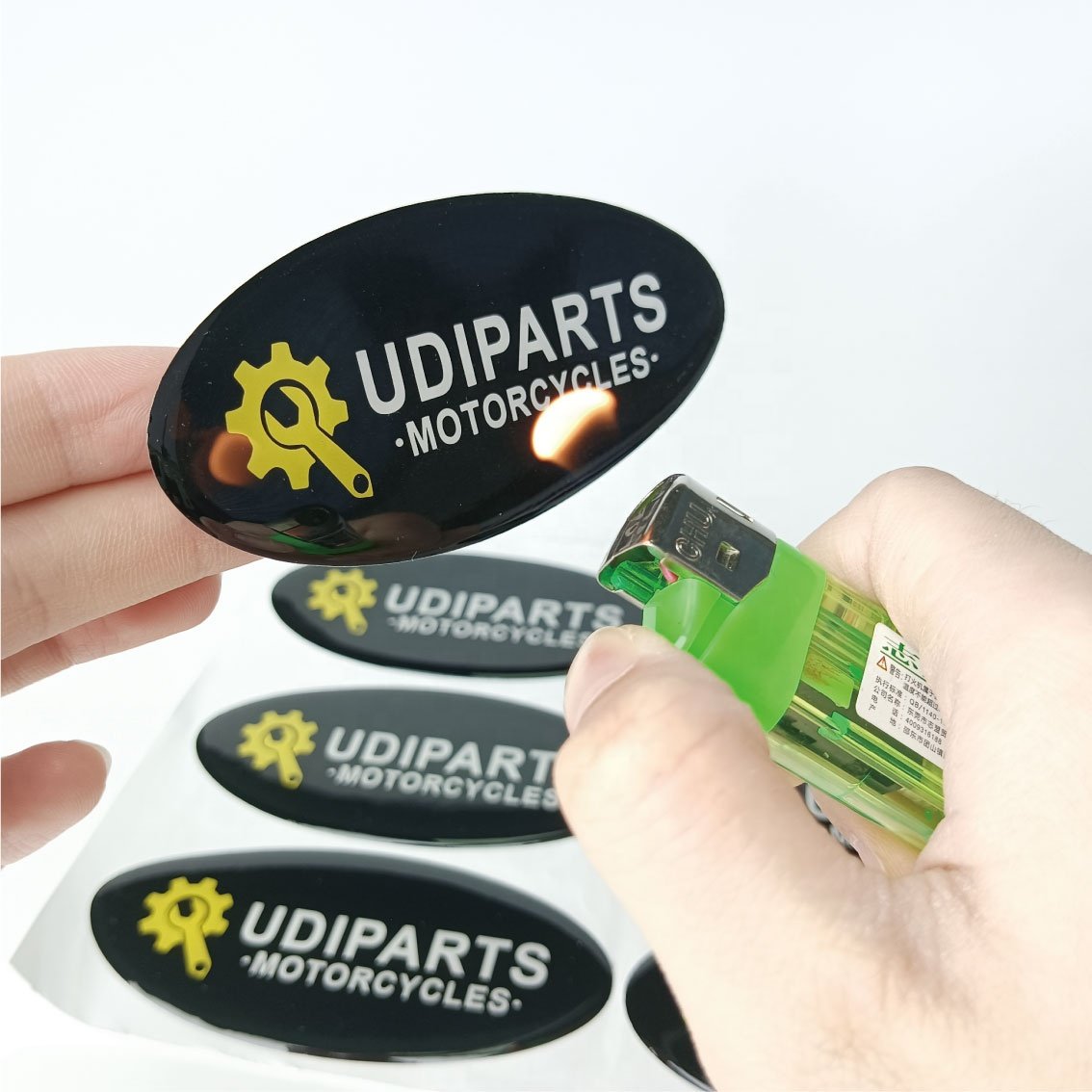 Brand logo dome sticker printed custom round 3D epoxy resin dome sticker