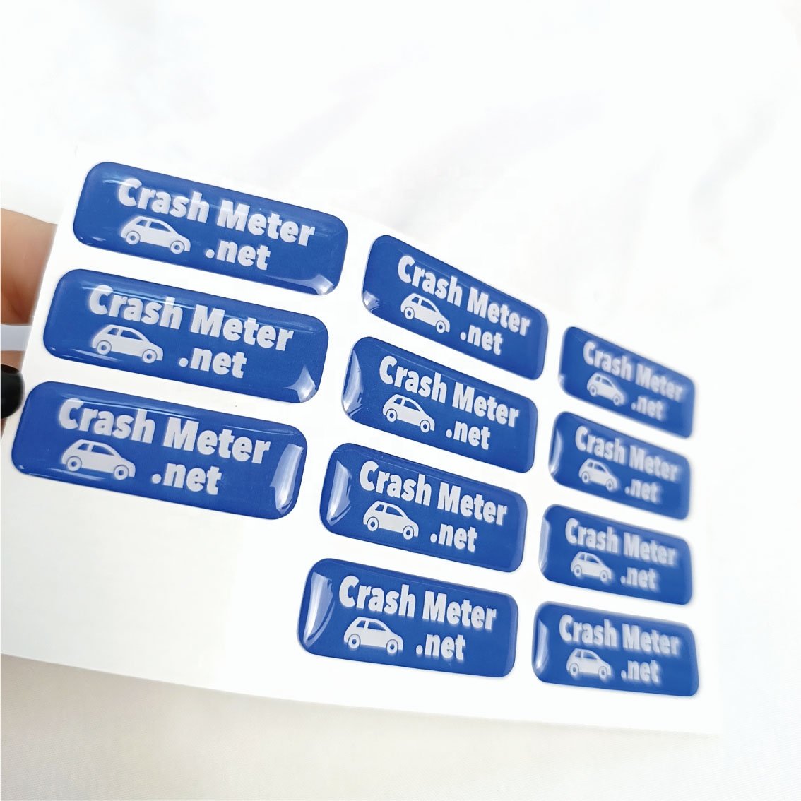 Brand logo dome sticker printed custom round 3D epoxy resin dome sticker