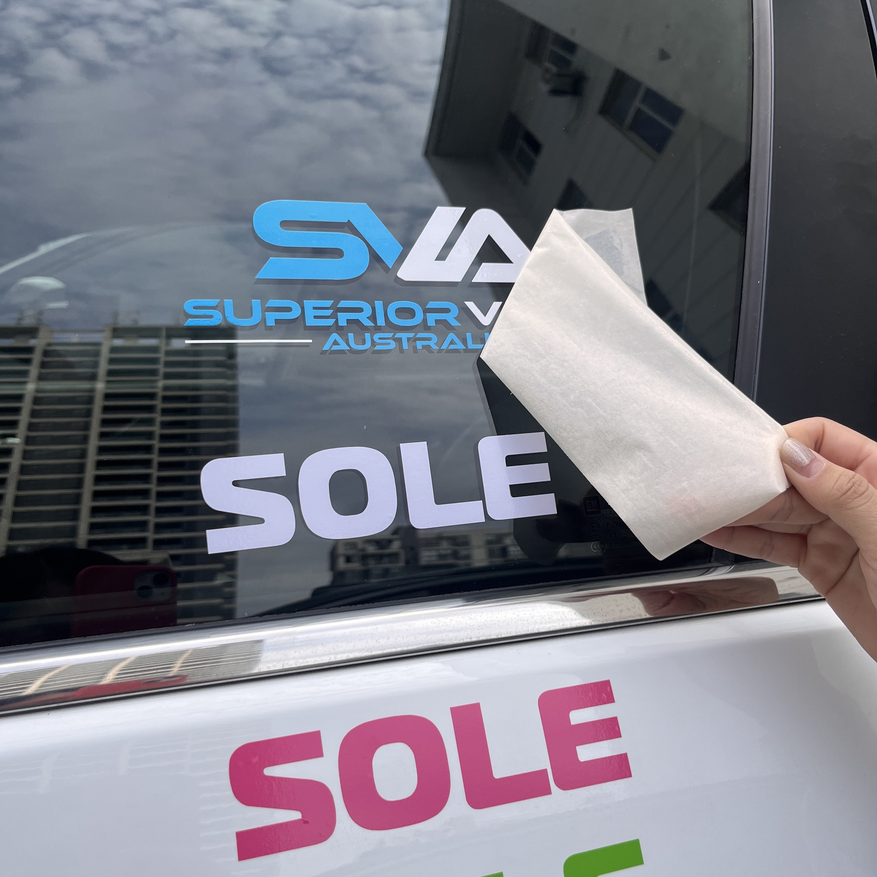 Custom Weatherproof UV Resistant Advertising Car Logo Transfer Car Decal Stickers