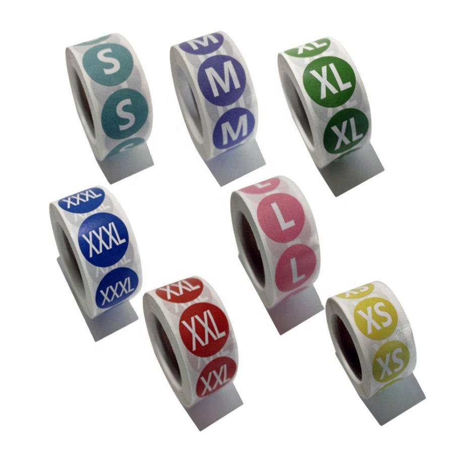 Custom size printed color thermal stickers Waterproof thermal Self-adhesive label stickers Adhesive Paper