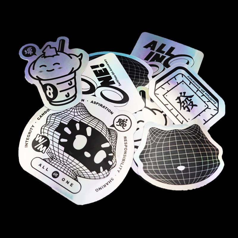Manufacturer holographic custom logo sticker printer label adhesive sticker