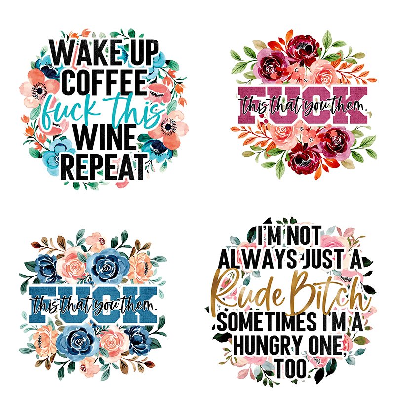 iron on heat transfer designs summer sticker dtf transfer print logo heat press transfer for t-shirts