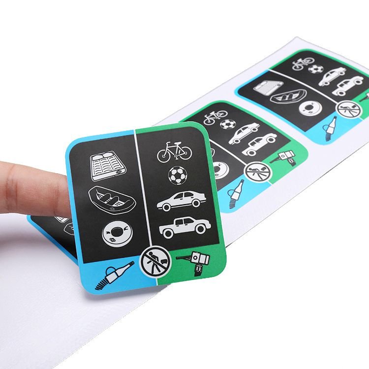 Custom silk print Strong Self Adhesive PVC adhesive sticker