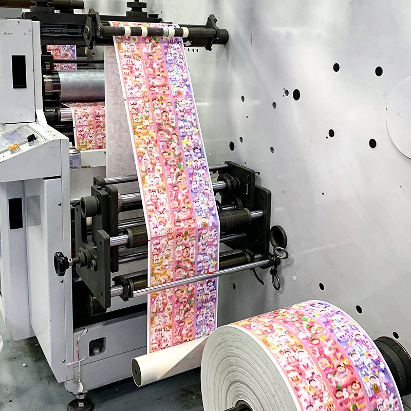 custom logo label waterproof vinyl laser sticker color printed stickers for cosmetic