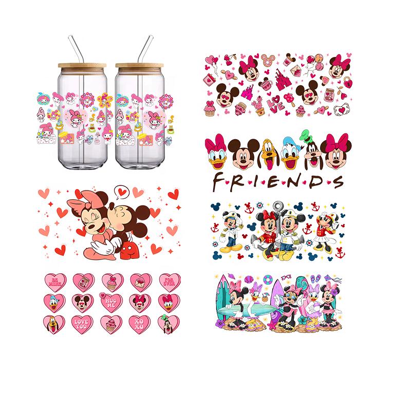 Wholesale customization Strong viscosity with logo or print pattern reasonable price uv dtf cup wrap transfers sticker