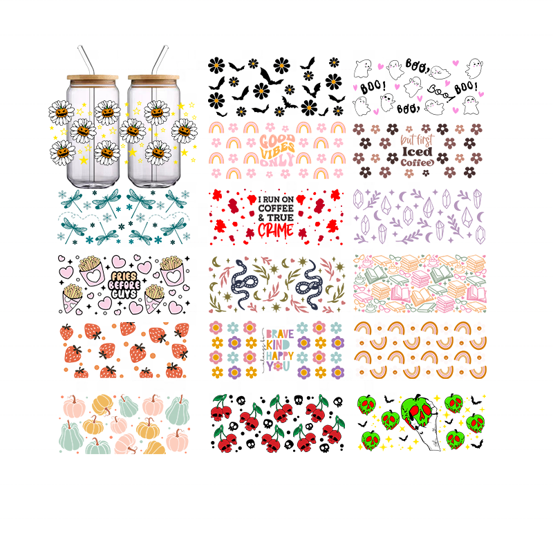 Wholesale customization Strong viscosity with logo or print pattern reasonable price uv dtf cup wrap transfers sticker