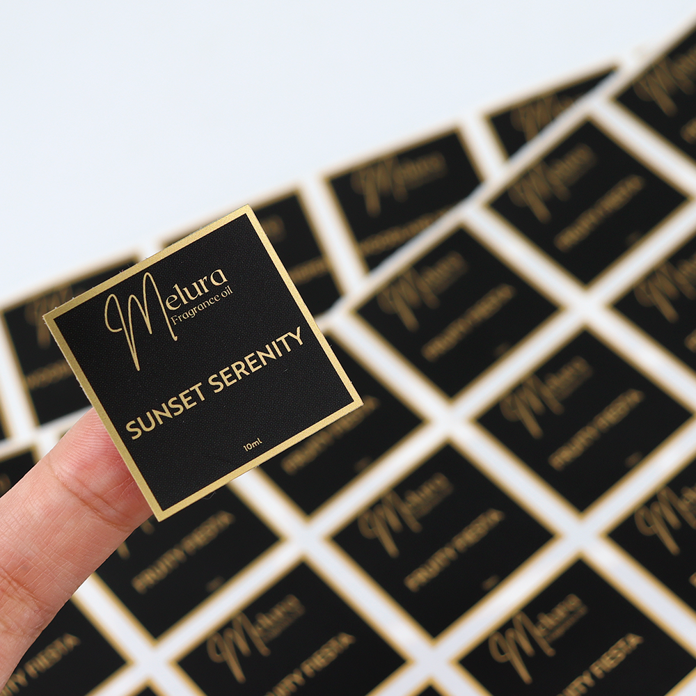 Custom High Quality Aluminum Private Label Custom Logo Embossed Or Engraved Metal Perfume Label