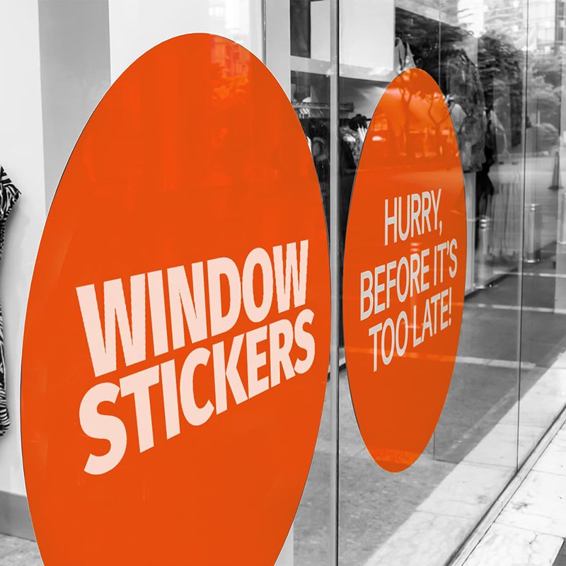 Removable No Glue Static Cling Glass Window Vinyl Stickers