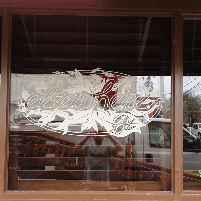 Removable No Glue Static Cling Glass Window Vinyl Stickers