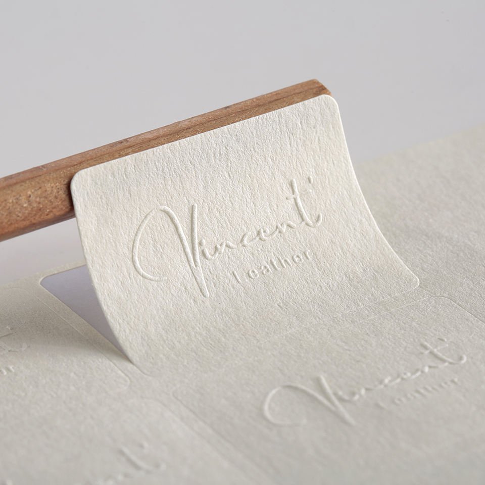 Custom Envelope Sealing Stickers Logo Embossed Texture Paper Sticker For Packaging