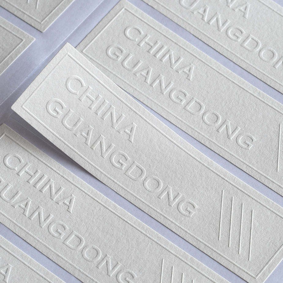 Custom Envelope Sealing Stickers Logo Embossed Texture Paper Sticker For Packaging