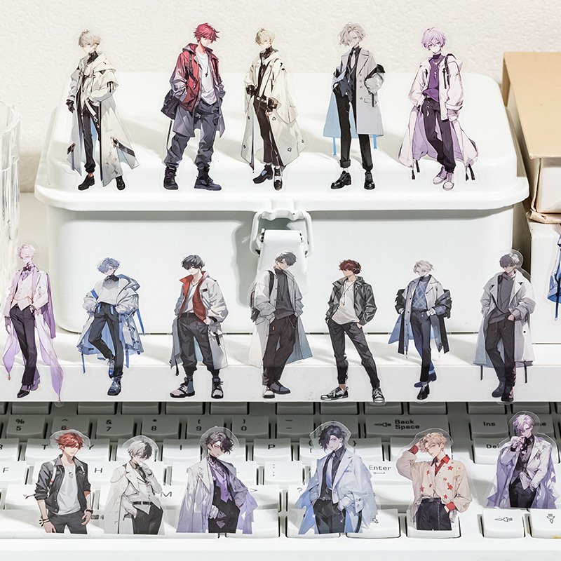 30 sheets per pack Pet sticker bag World line series anime cartoon character material hand account Gumei diy decorative sticker