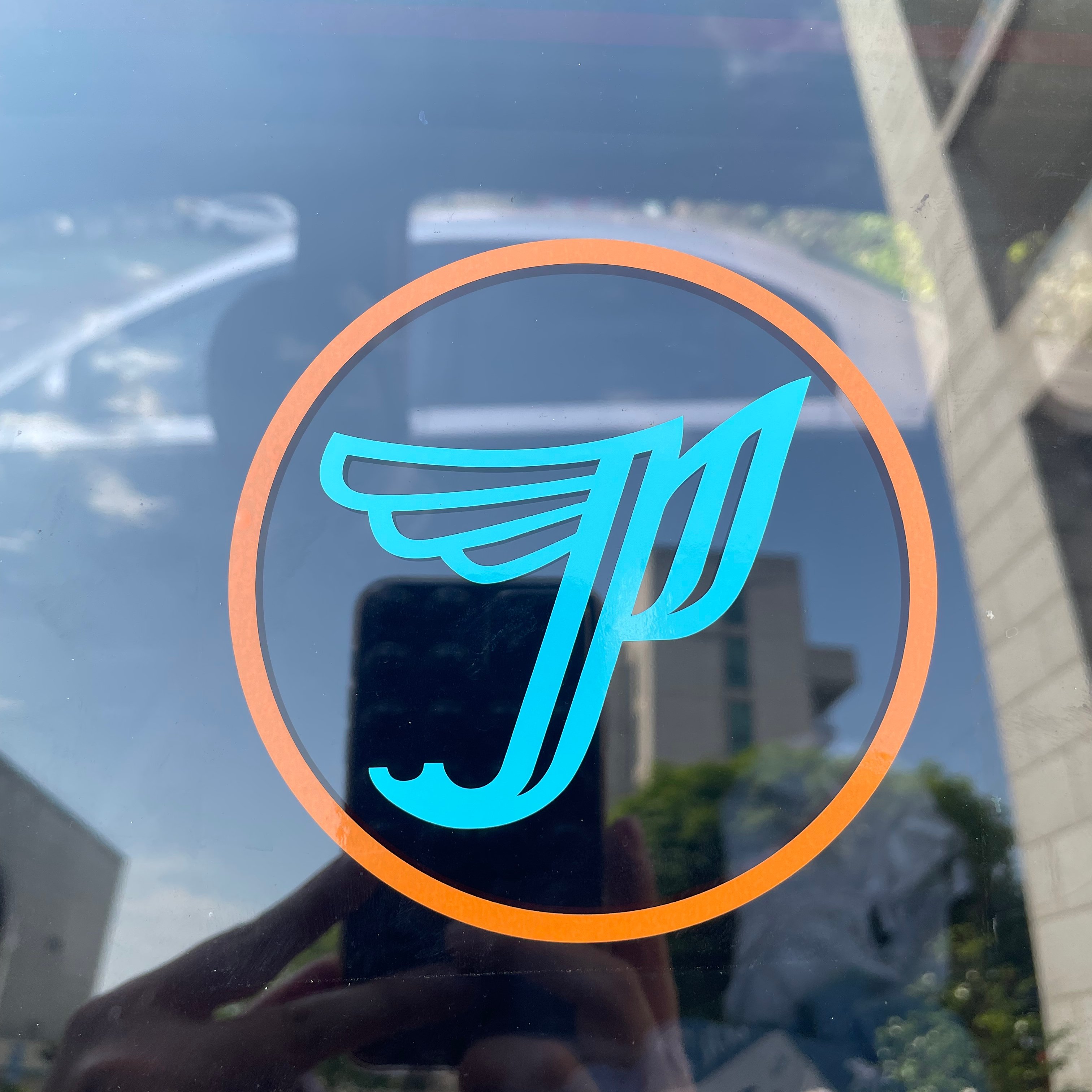 Custom Weatherproof Die Cut Logo Window Sticker Custom New Design Weatherproof Die Cut Logo Window Sticker