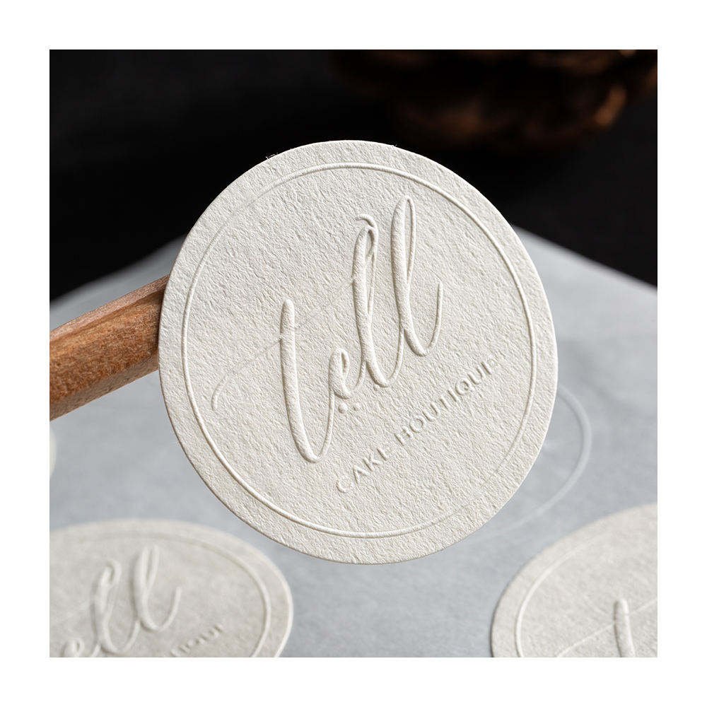 Custom High Quality Luxury Sticker Logo Wholesale Label Sticker Embossed Sticker For Candle Jar Perfume Packaging