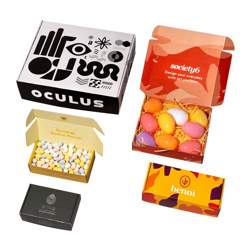 12X9X3 Luxury Custom Color Printing Corrugated Packaging Paper Mailer Boxes With Insert and Stickers