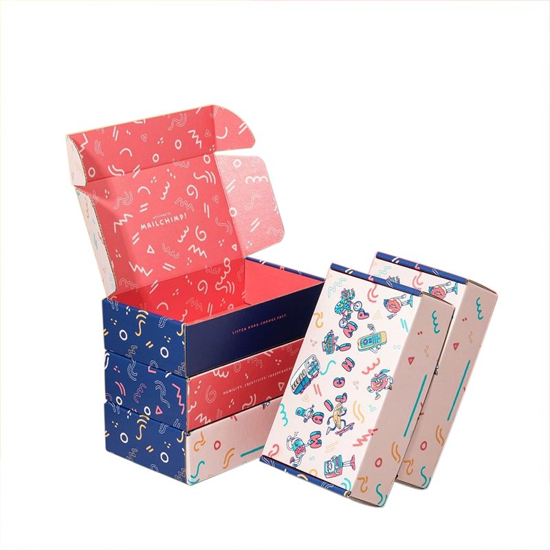 12X9X3 Luxury Custom Color Printing Corrugated Packaging Paper Mailer Boxes With Insert and Stickers