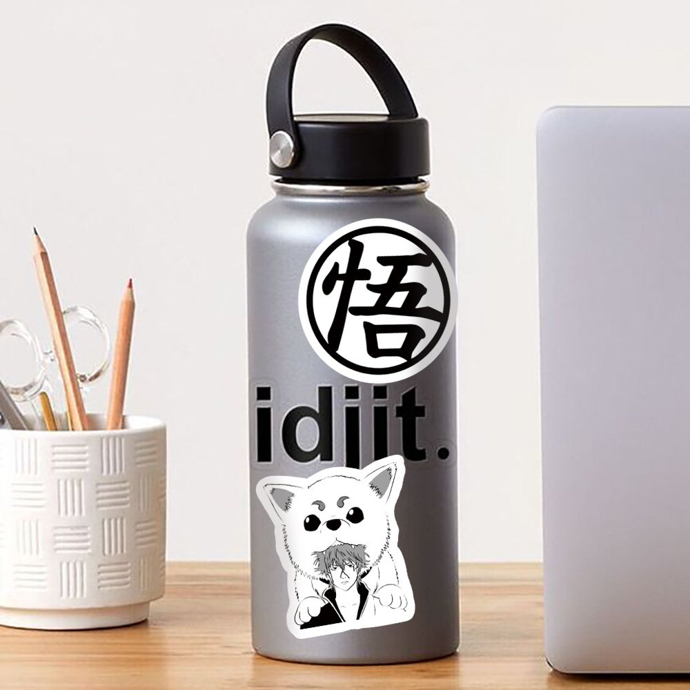 Promotional Cartoon Anime Mix One Pieces Dragon Balls Demon Slayer Stickers Waterproof Reusable Label Stickers For Bottles Phone