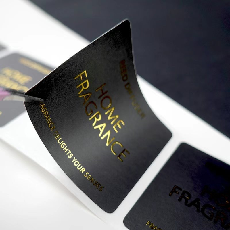 Hot Stamping Adhesive Sticker Vinyl Clear Label Waterproof Transparent Custom Label Stickers For Bottles Packaging