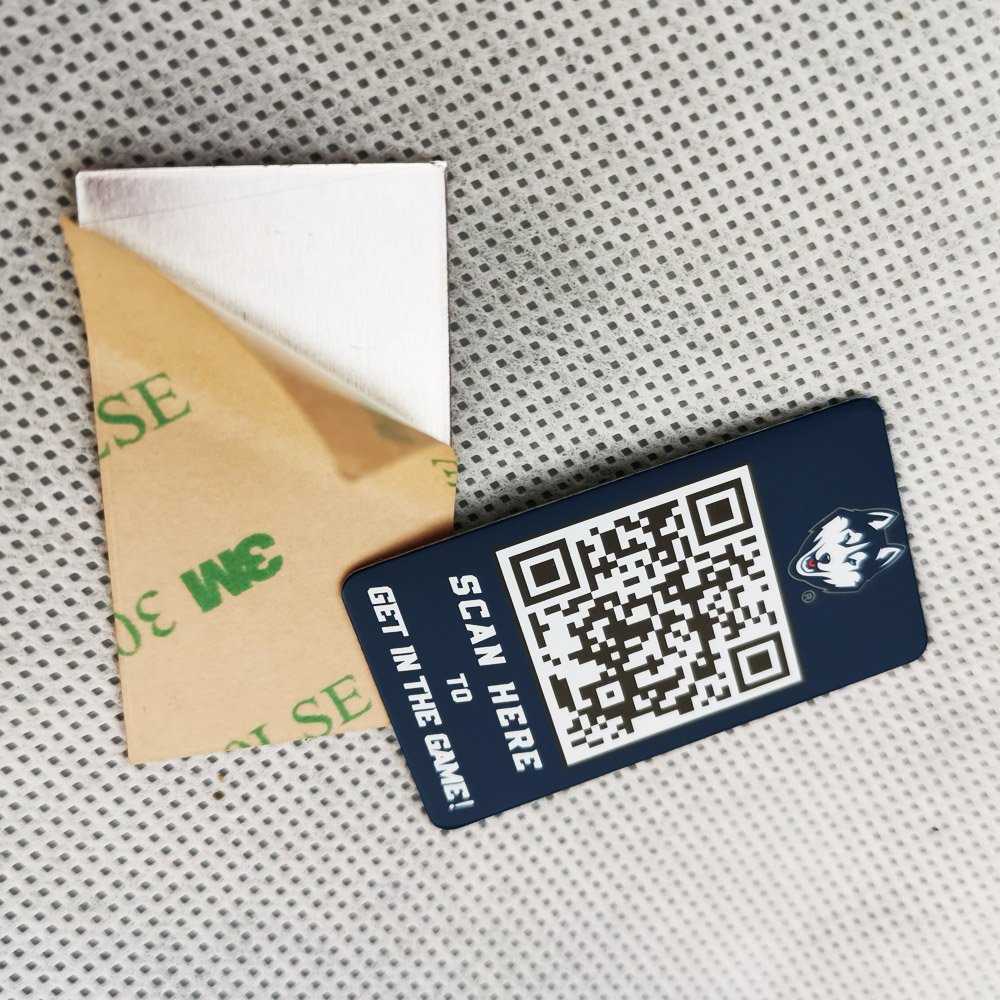 Custom laser engraved aluminum barcode label durable differential serial number metal bar code label sticker