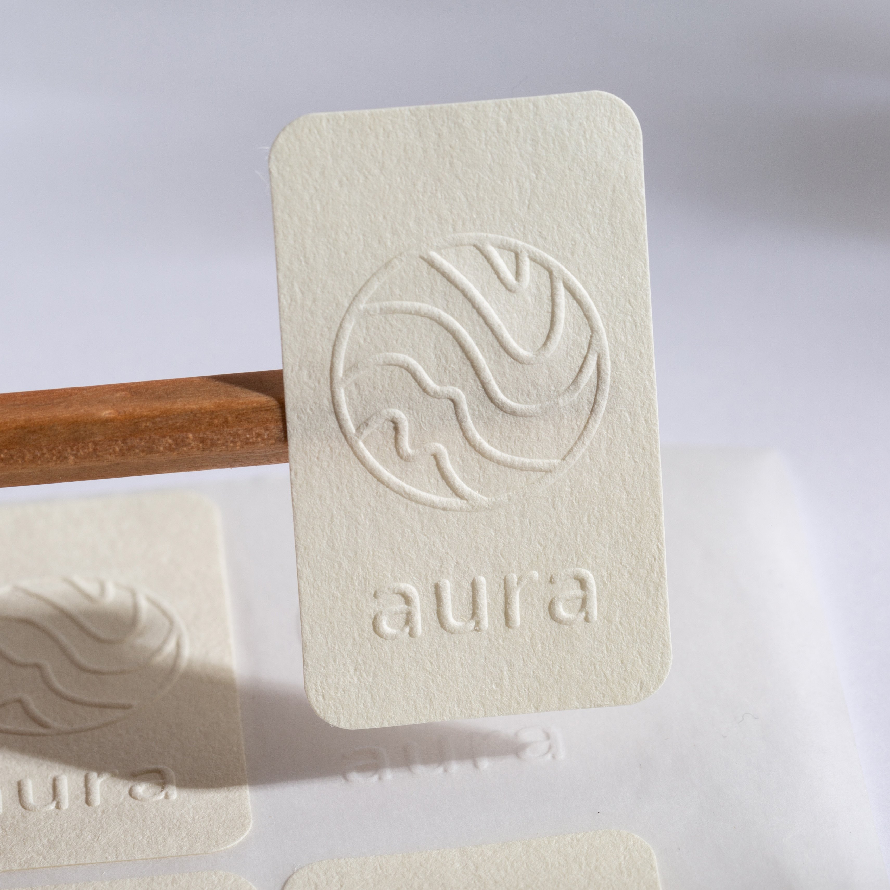 Wholesale Custom Logo Special Texture Embossed Stickers Various Shapes Luxury Perfume Candle Stickers Labels