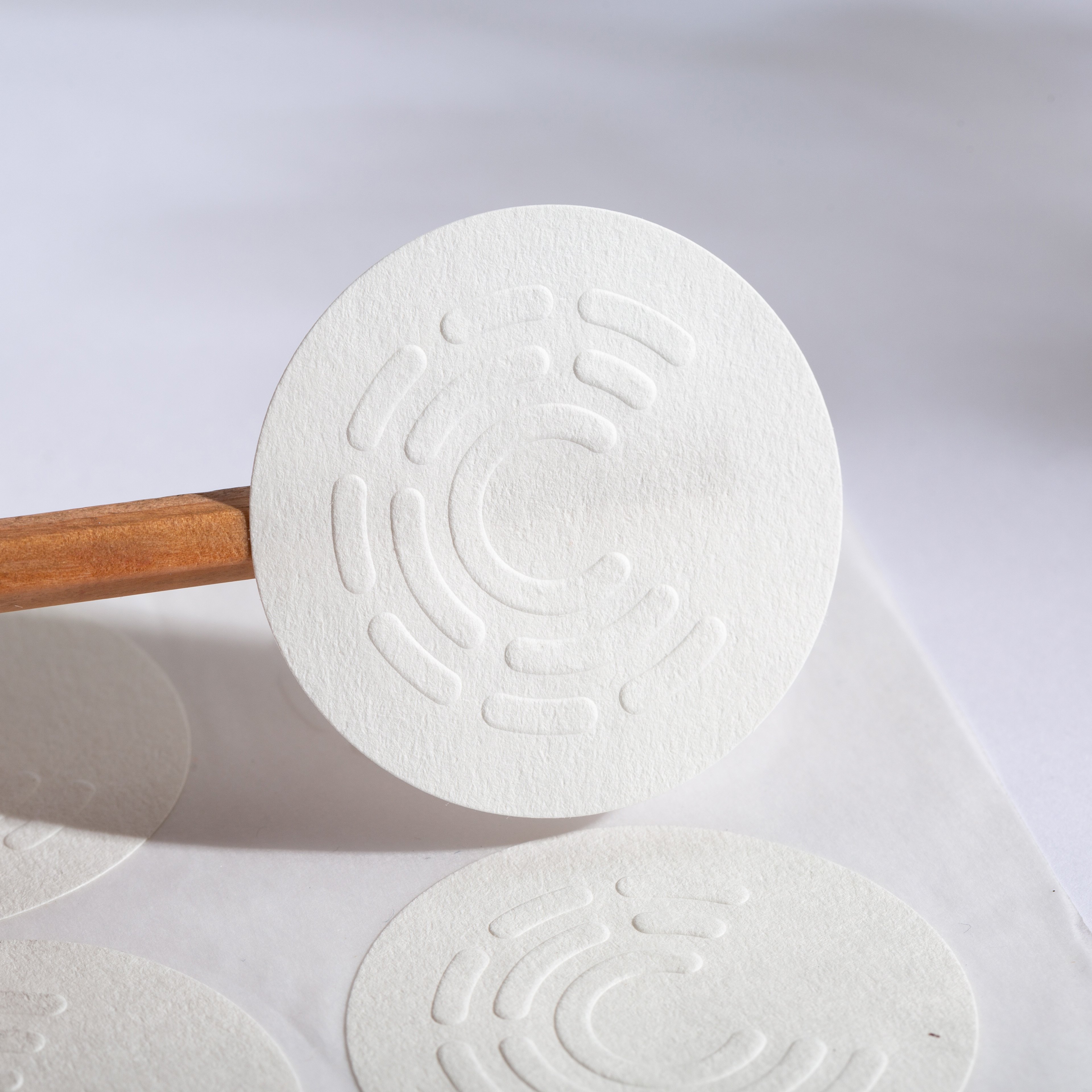 Wholesale Custom Logo Special Texture Embossed Stickers Various Shapes Luxury Perfume Candle Stickers Labels