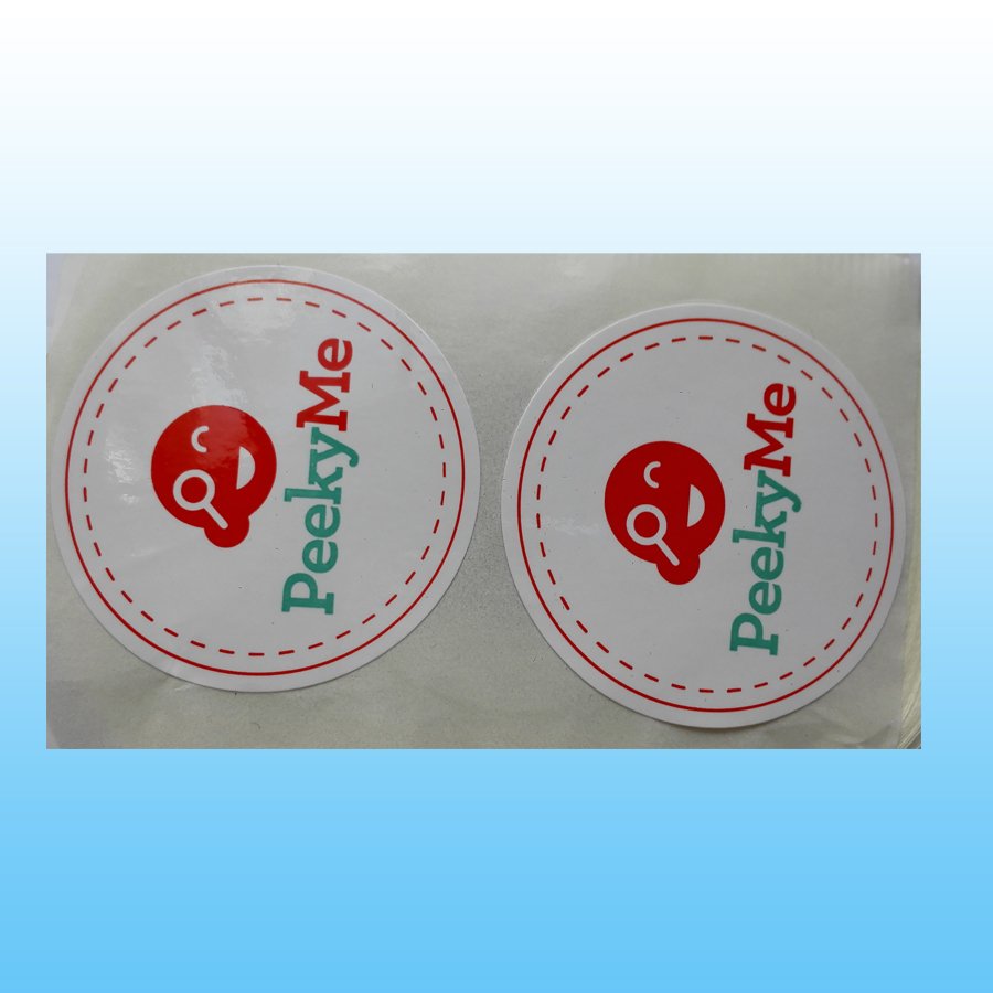 Custom brand waterproof logo Sticker