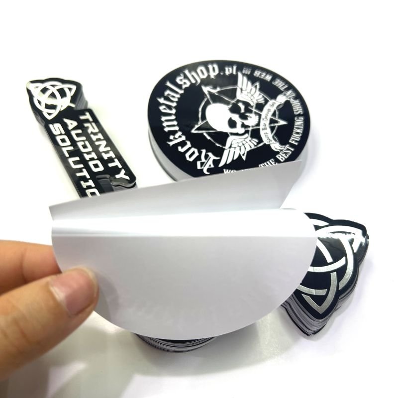 Custom PVC Vinyl Stickers Making Adhesive Label Logo Design Waterproof Stickers