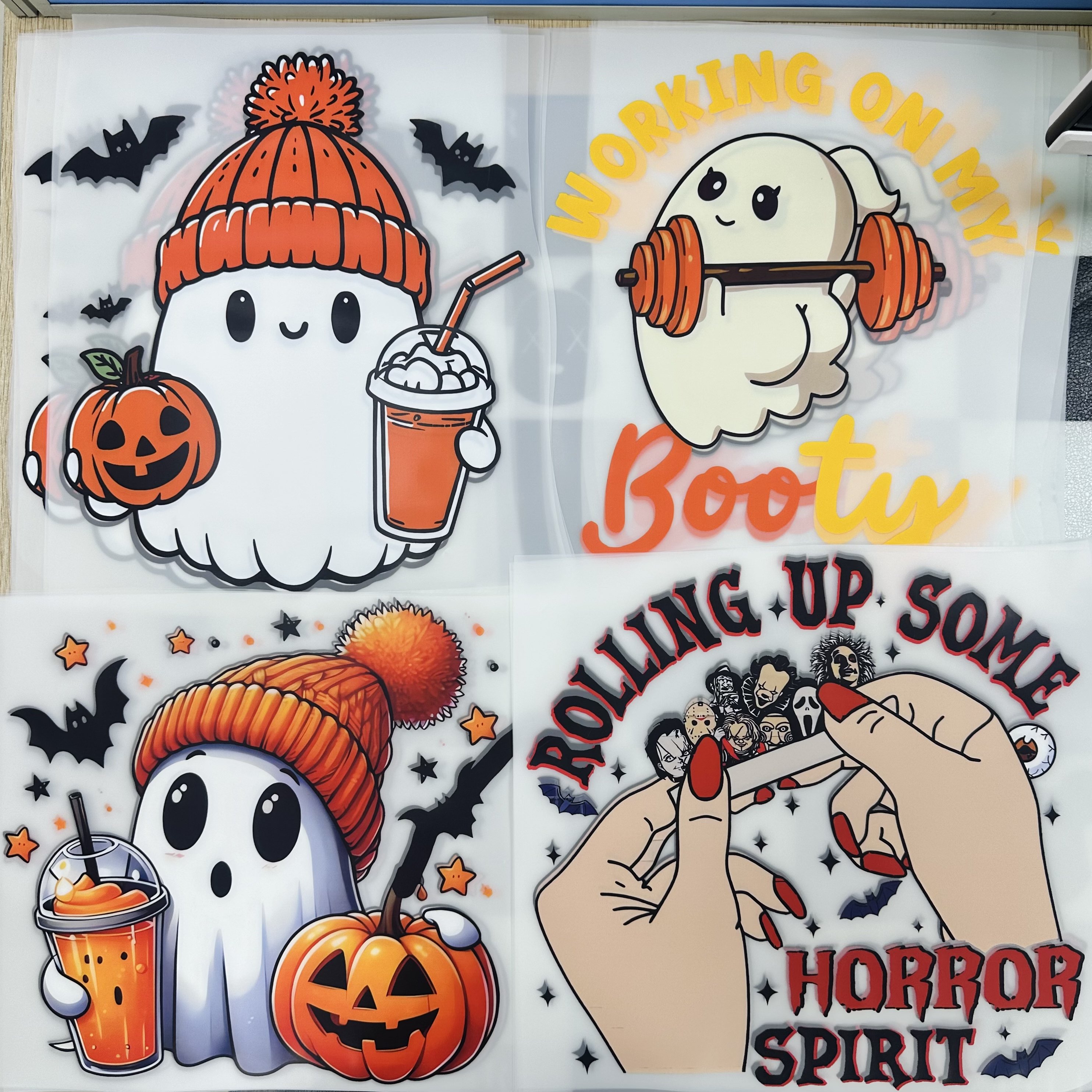High quality wholesale heat press transfer designs dtf stickers for t-shirts custom heat transfer logo