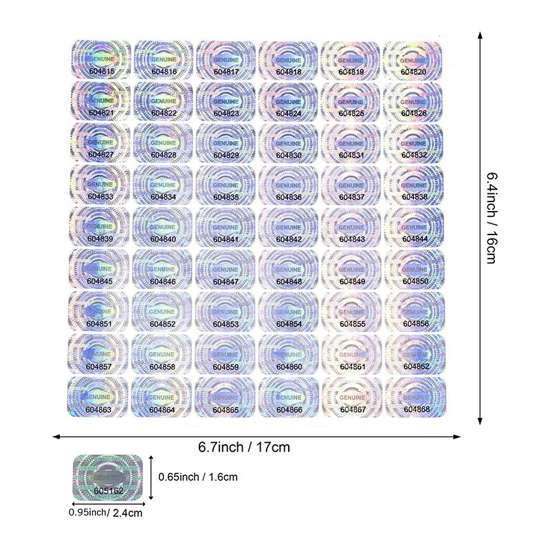 High Quality VOID Stickers Security Labels PET Labels