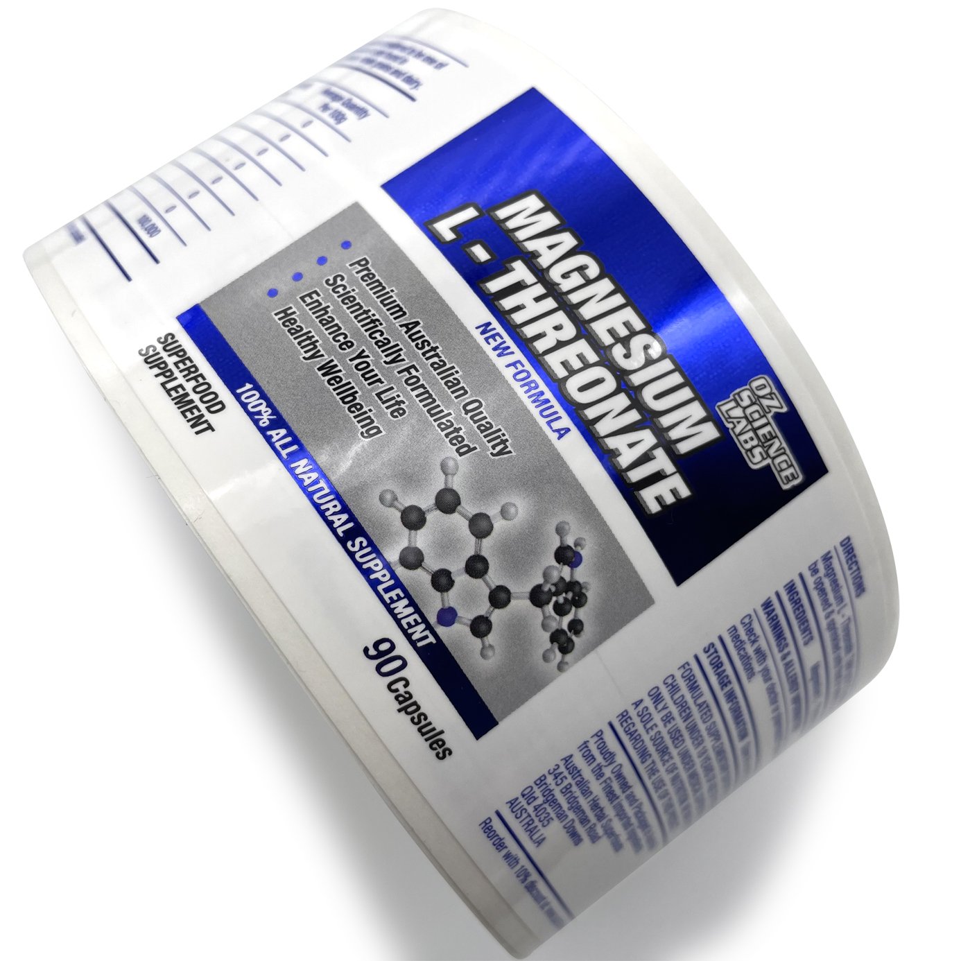 Custom color printed waterproof adhesive hot stamping foil packaging roll label stickers