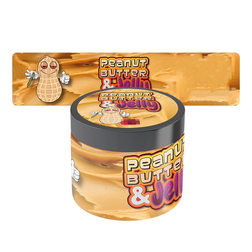 Custom Waterproof Vinyl Bopp Self Adhesive Printing Roll Glass Jar Packaging Label Roll Peanut Butter Sticker Label